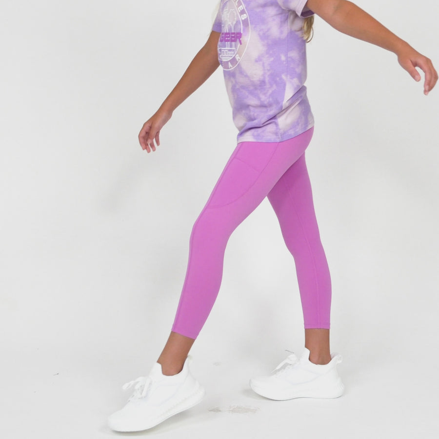 GIRLS CORE LEGGING PURPLE