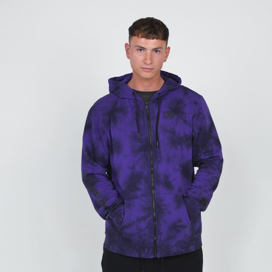 MENS MARBLE ZIP THROUGH HOODIE