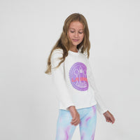 GIRLS RETRO LOGO LS TEE