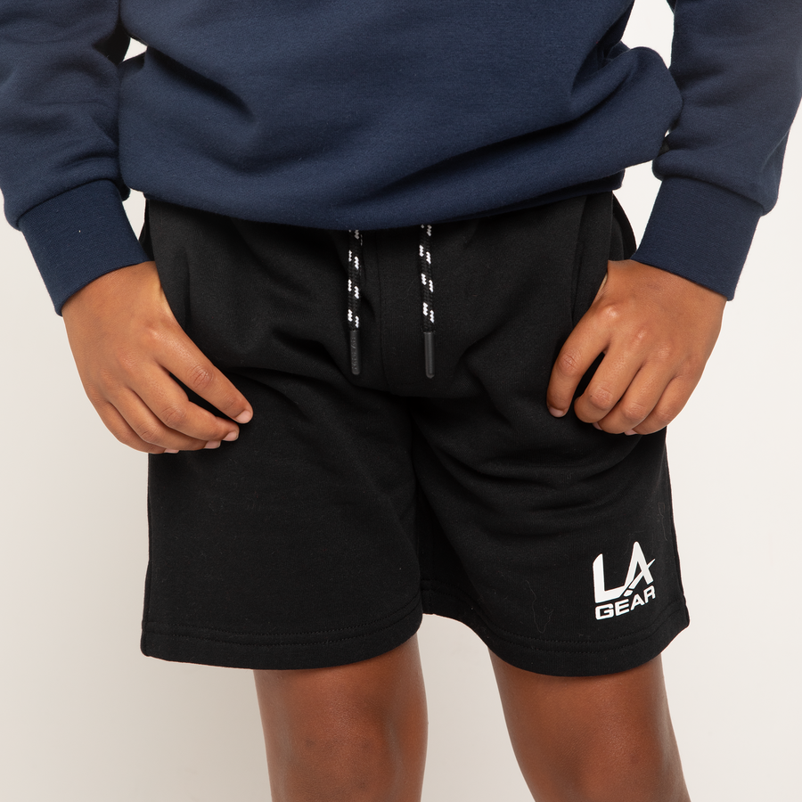 BOYS LA GEAR FLEECE SHORT BLACK