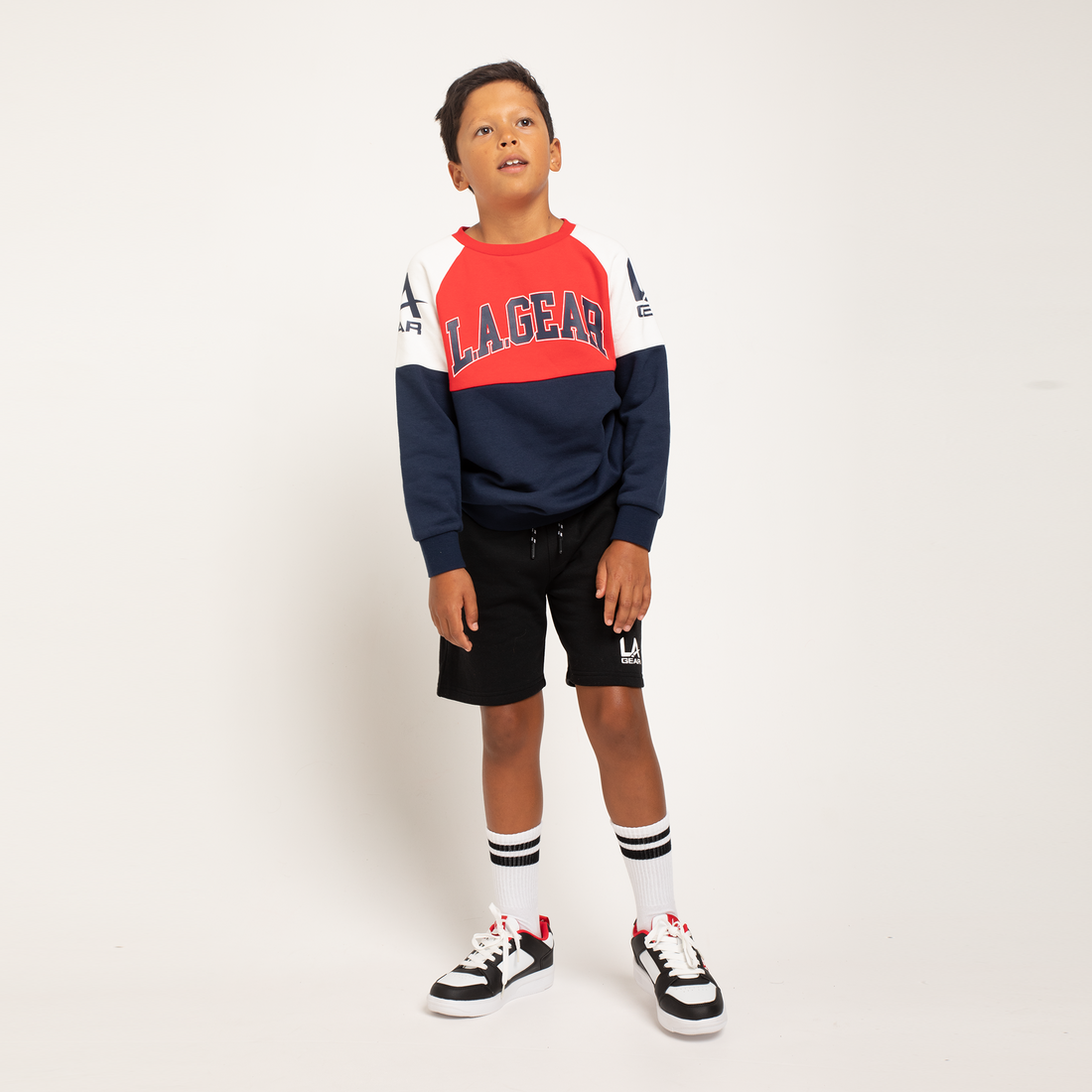 BOYS LA GEAR FLEECE SHORT BLACK