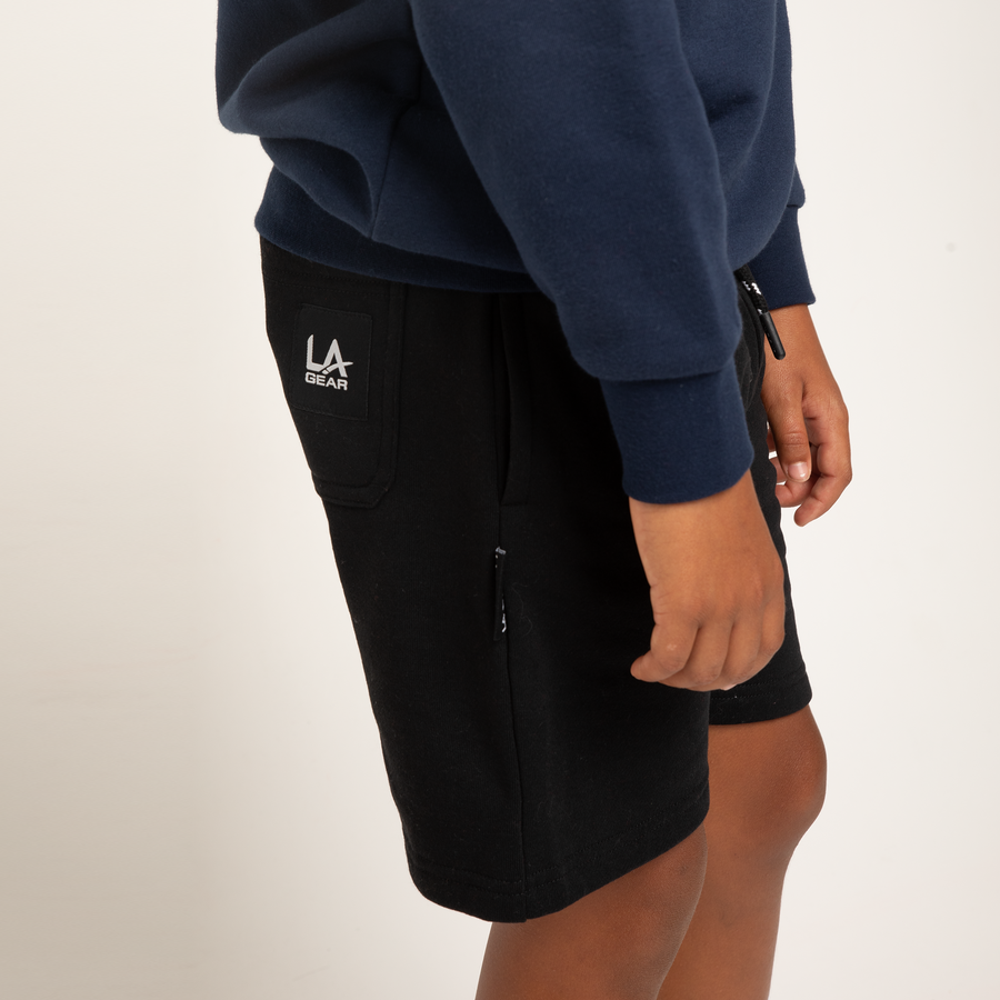 BOYS LA GEAR FLEECE SHORT BLACK