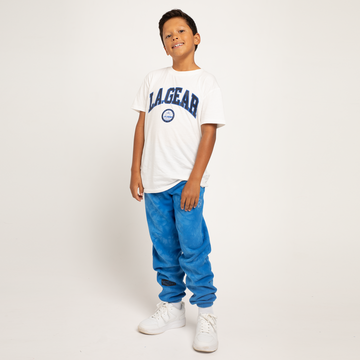 BOYS FASHION SCRIPT SS TEE WHITE