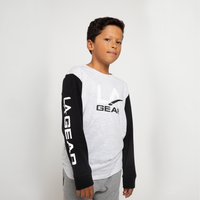 BOYS FASHION CONTRAST SLEEVE LONG SLEEVE TEE