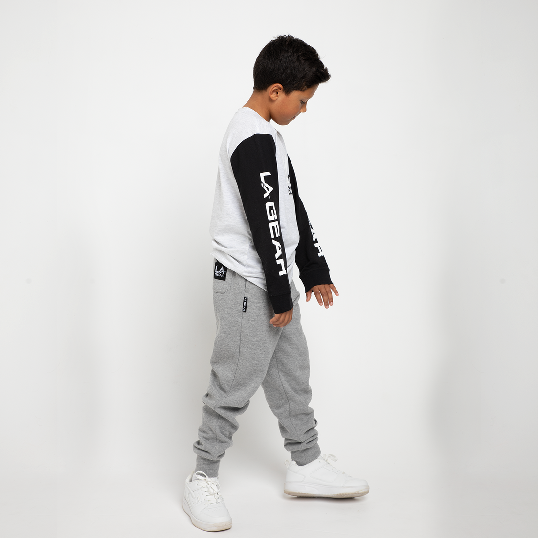 BOYS FASHION CONTRAST SLEEVE LONG SLEEVE TEE