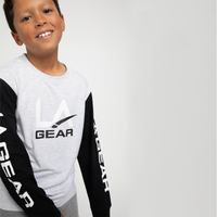 BOYS FASHION CONTRAST SLEEVE LONG SLEEVE TEE