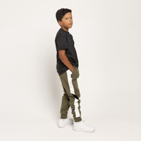 BOYS FASHION PANELLED TRACKPANT KHAKI/BLACK