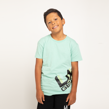 BOYS SIDE LOGO SS TEE MINT