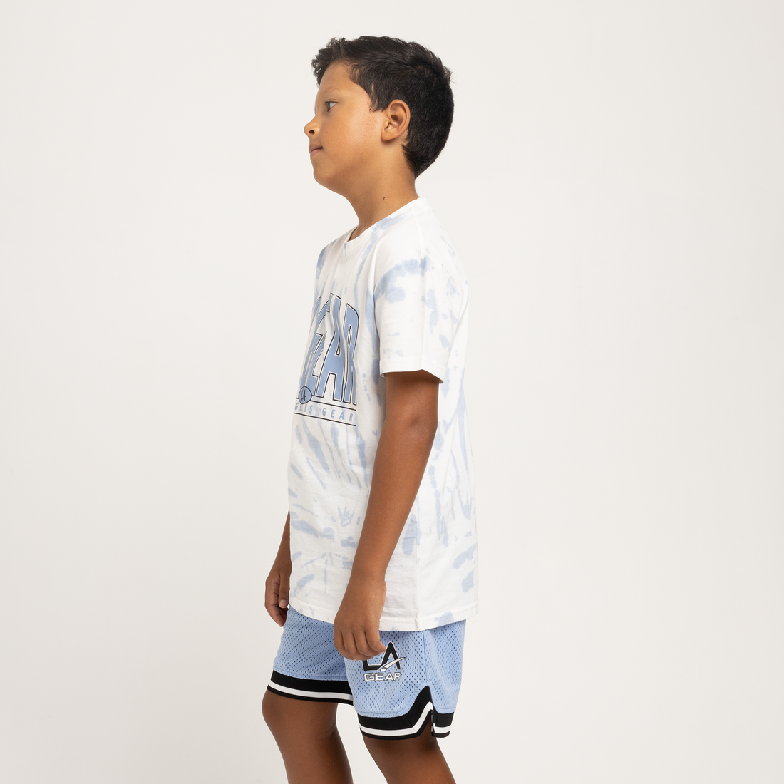 BOYS TIE DYE SS TEE LIGHT BLUE