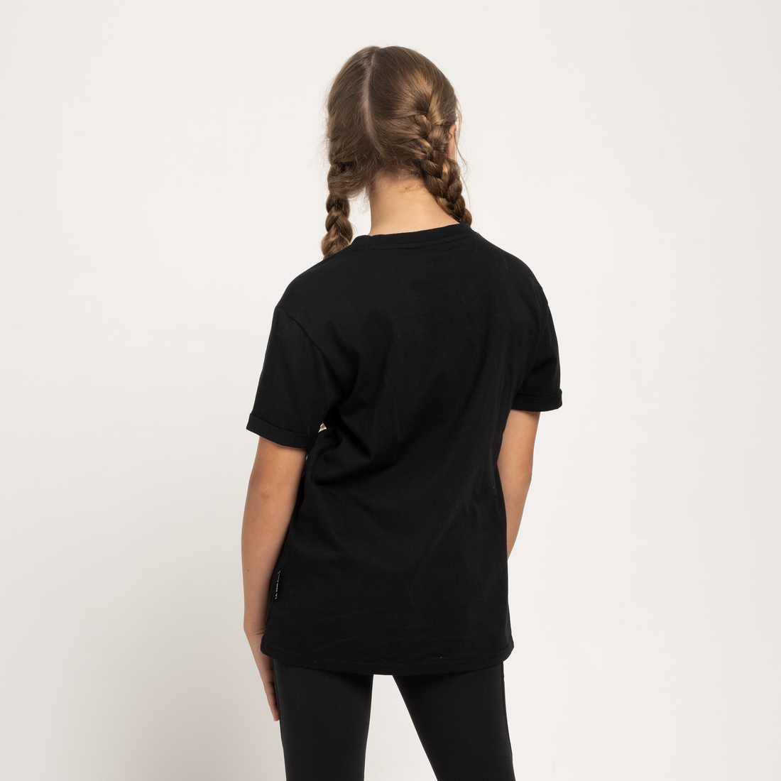 GIRLS CORE LOGO TEE BLACK