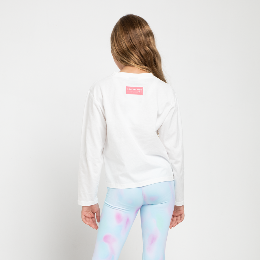 GIRLS RETRO LOGO LS TEE