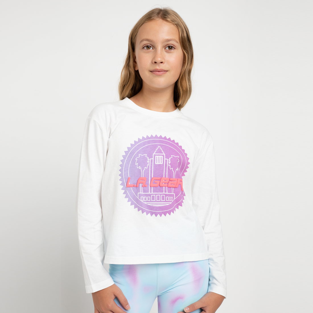 GIRLS RETRO LOGO LS TEE