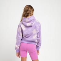 GIRLS CROPPED MARBLE HOODIE