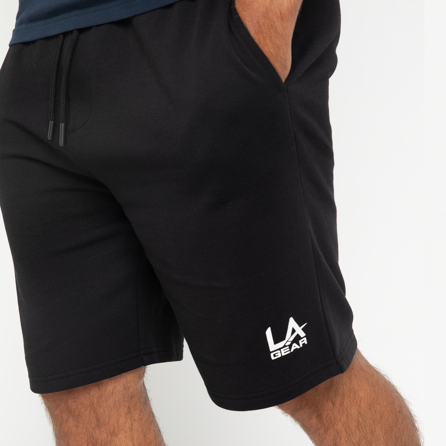 MENS LA GEAR FLEECE SHORT BLACK