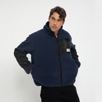 MENS TEDDY FLEECE FASHION JACKET