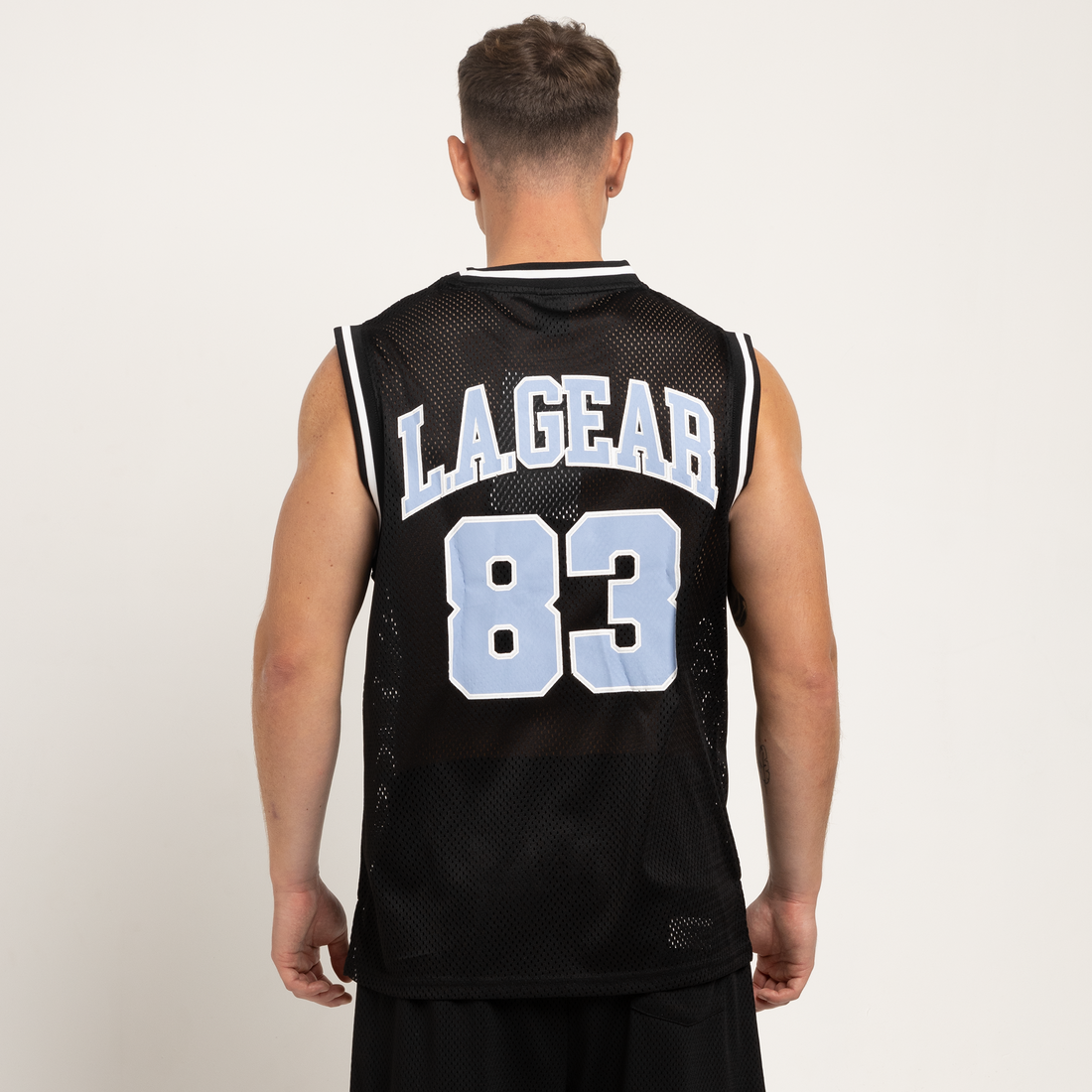 MENS BASKETBALL SINGLET BLACK