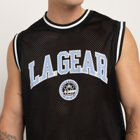 MENS BASKETBALL SINGLET BLACK