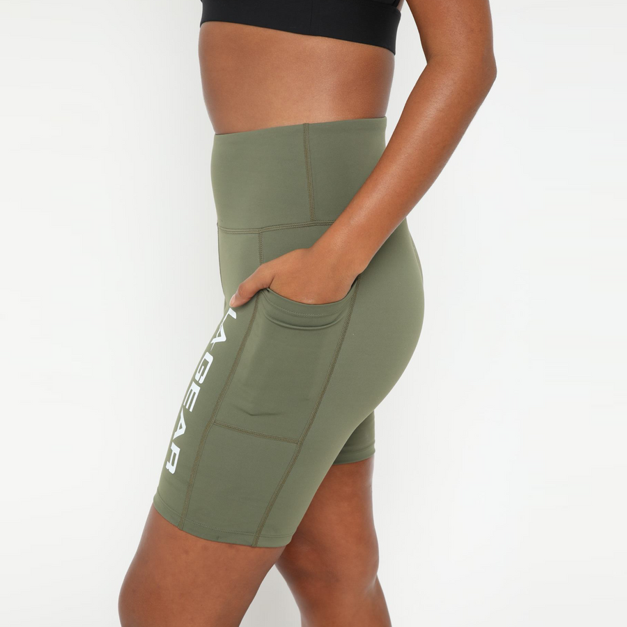 WOMENS CORE BIKE SHORT KHAKI