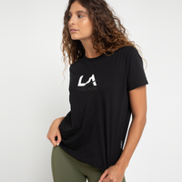 WOMENS CORE LOGO TEE BLACK