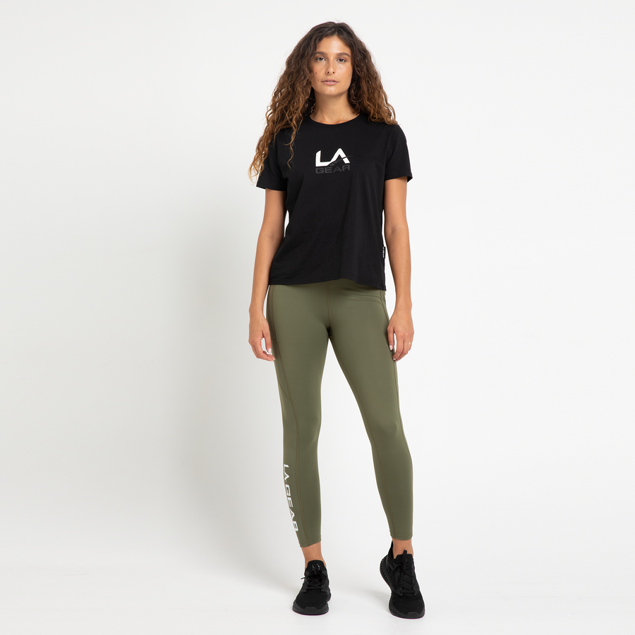 WOMENS CORE LOGO TEE BLACK