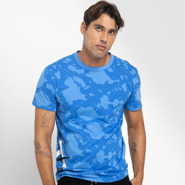 MENS MARBLE PRINT SS TEE