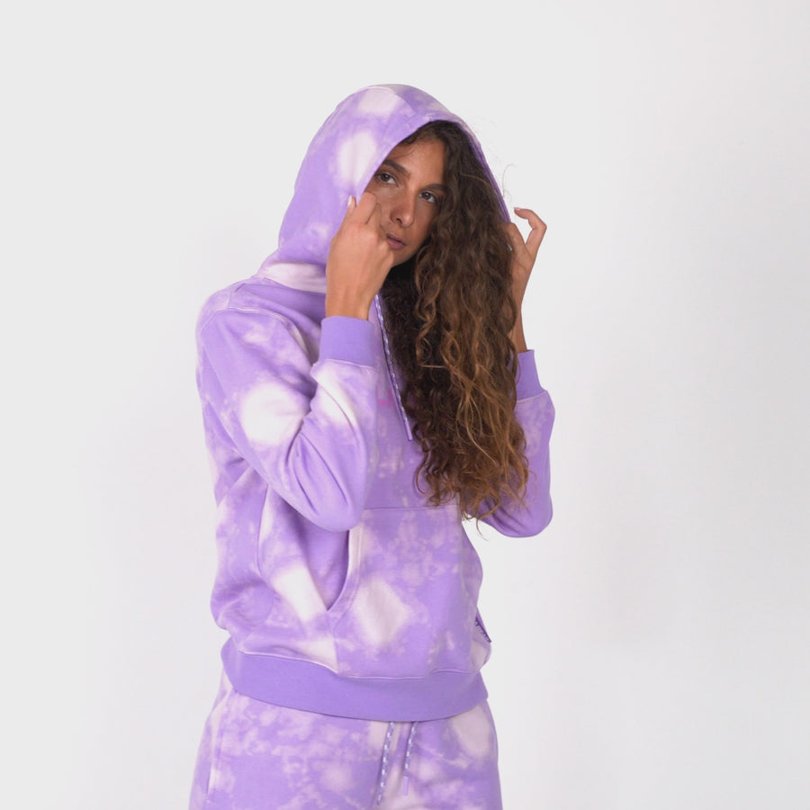 WOMENS MARBLE FLEECE HOODIE