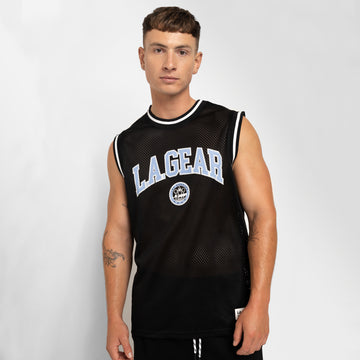 MENS BASKETBALL SINGLET BLACK