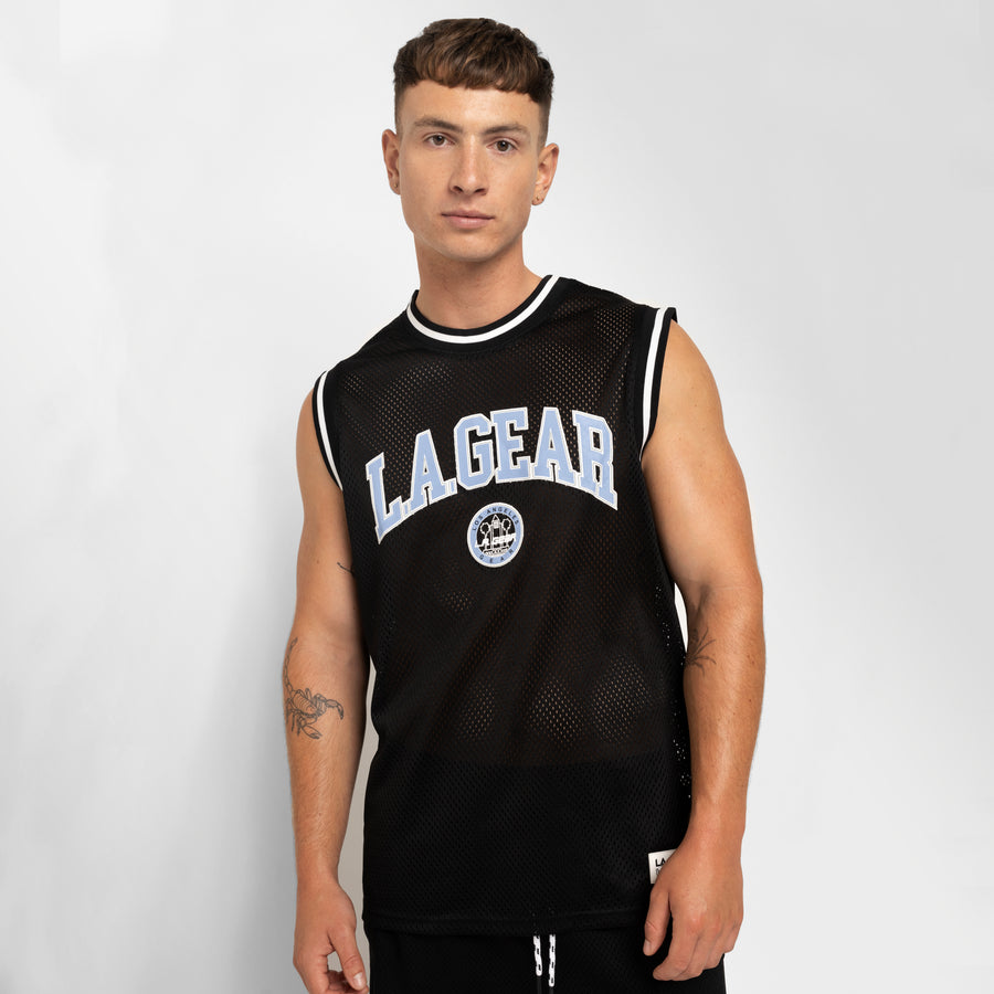 MENS BASKETBALL SINGLET BLACK