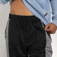 MENS CONTRAST TRACK PANT BLACK