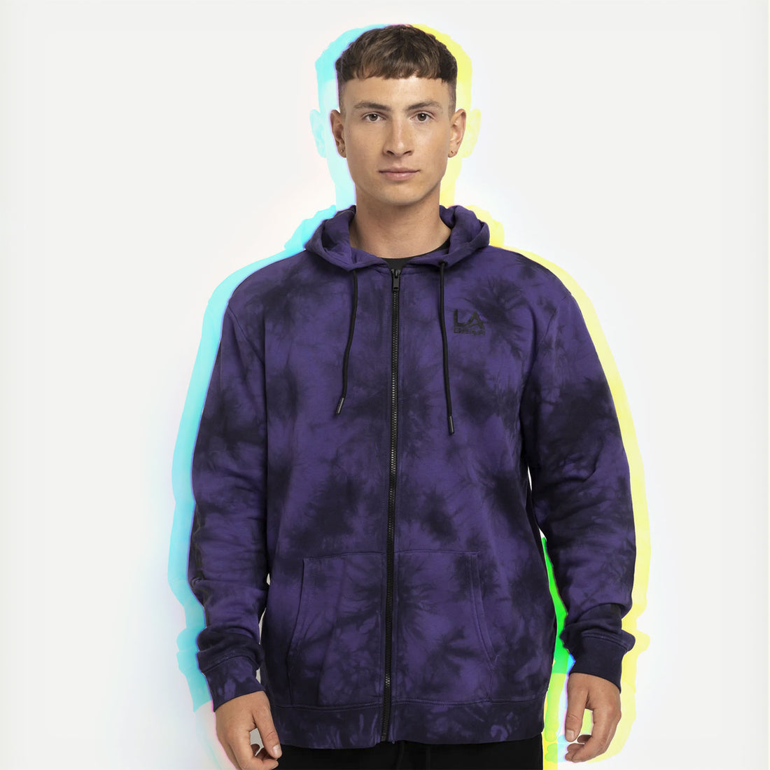 Adidas originals space dye full store zip hoodie