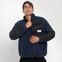 MENS TEDDY FLEECE FASHION JACKET